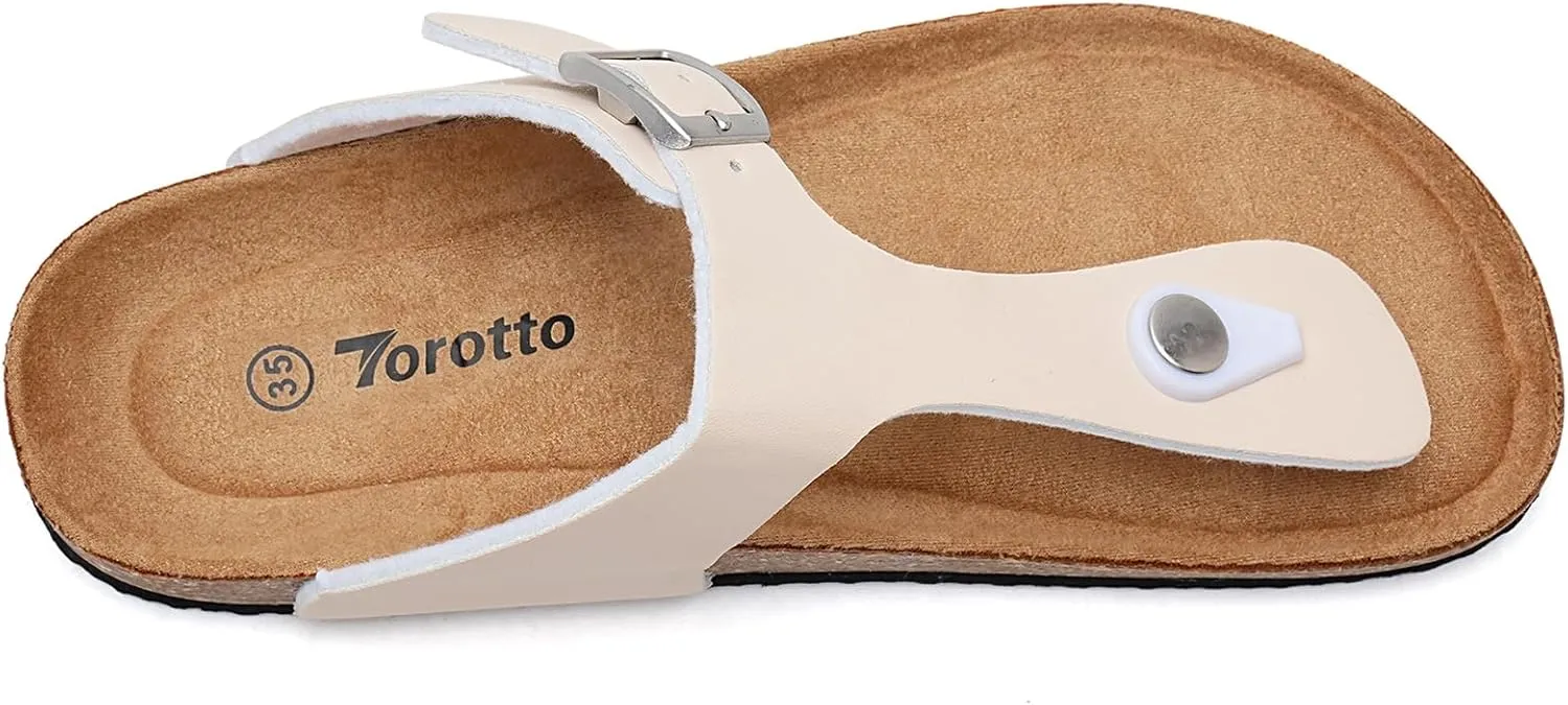 Torotto Boys Girls Glitter Slide Sandals Kids Flip Flops Cork Slipper with Adjustable Straps (Toddler/Little Kid/Big Kid)
