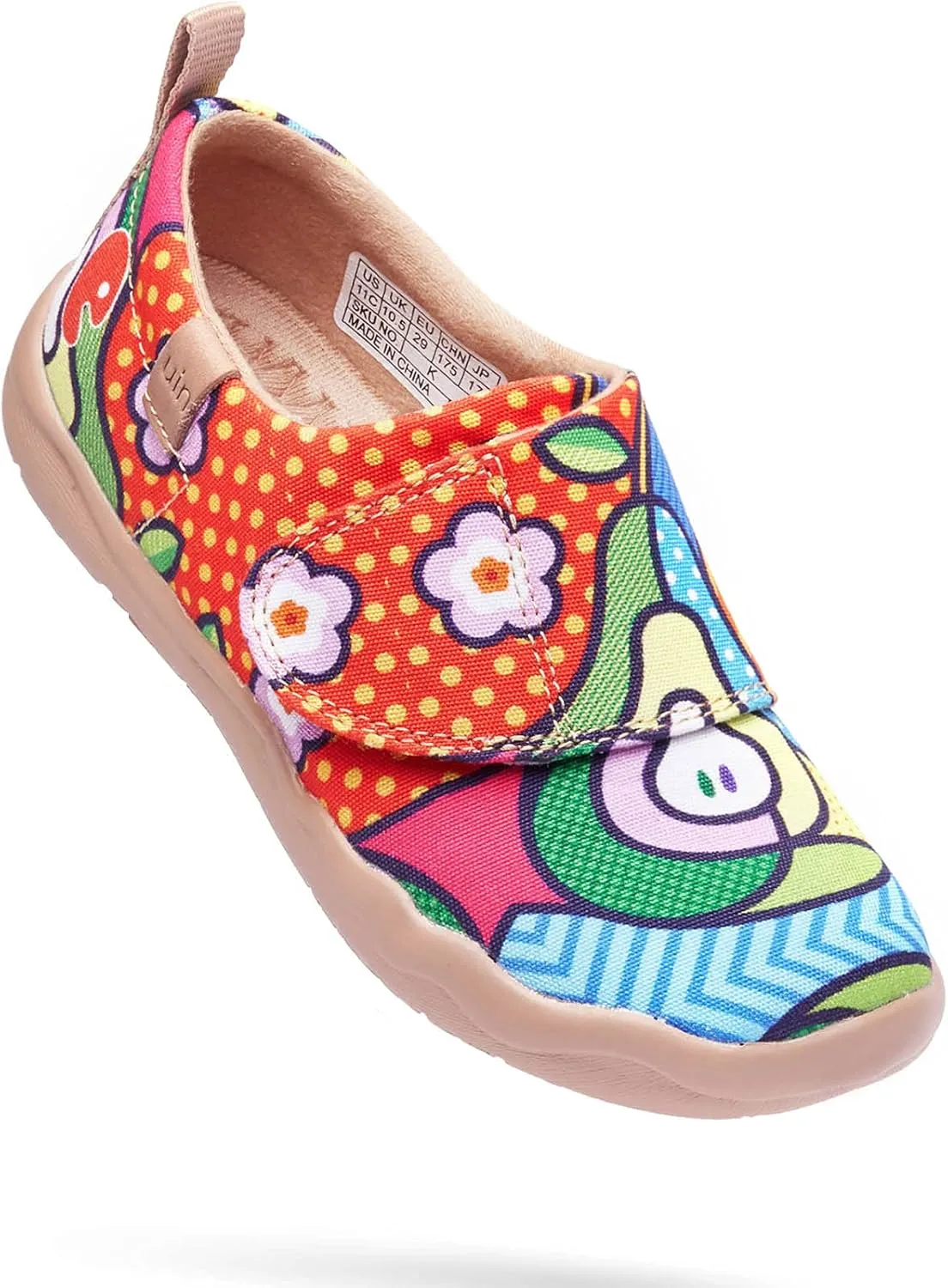 UIN Kid's Casual Slip-on Canvas Loafers Boys Girls Shoes Fashion Sneakers Funny Painted Travel Shoes