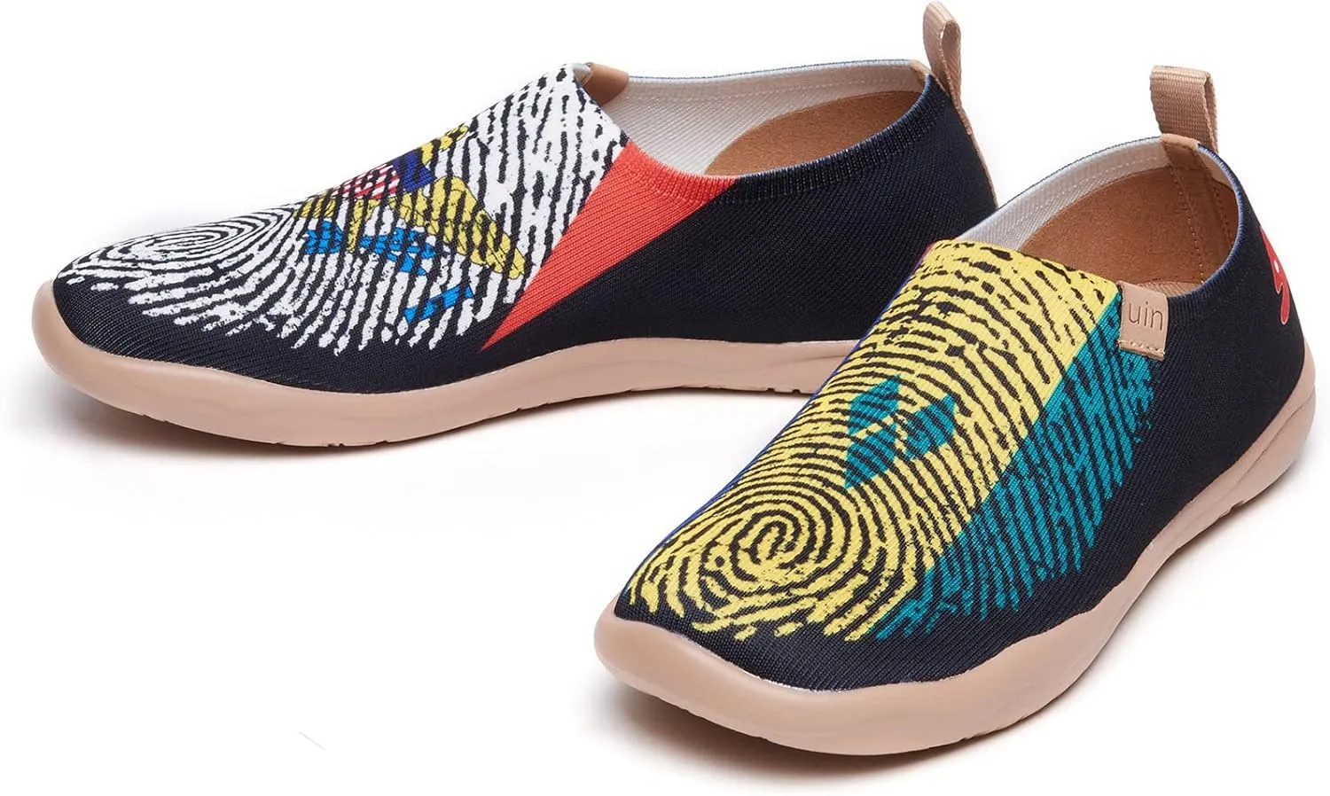 UIN Women's Art Painted Travel Shoes Slip On Casual Knit Loafers Lightweight Comfort Fashion Sneaker Constellation Toledo Ⅰ
