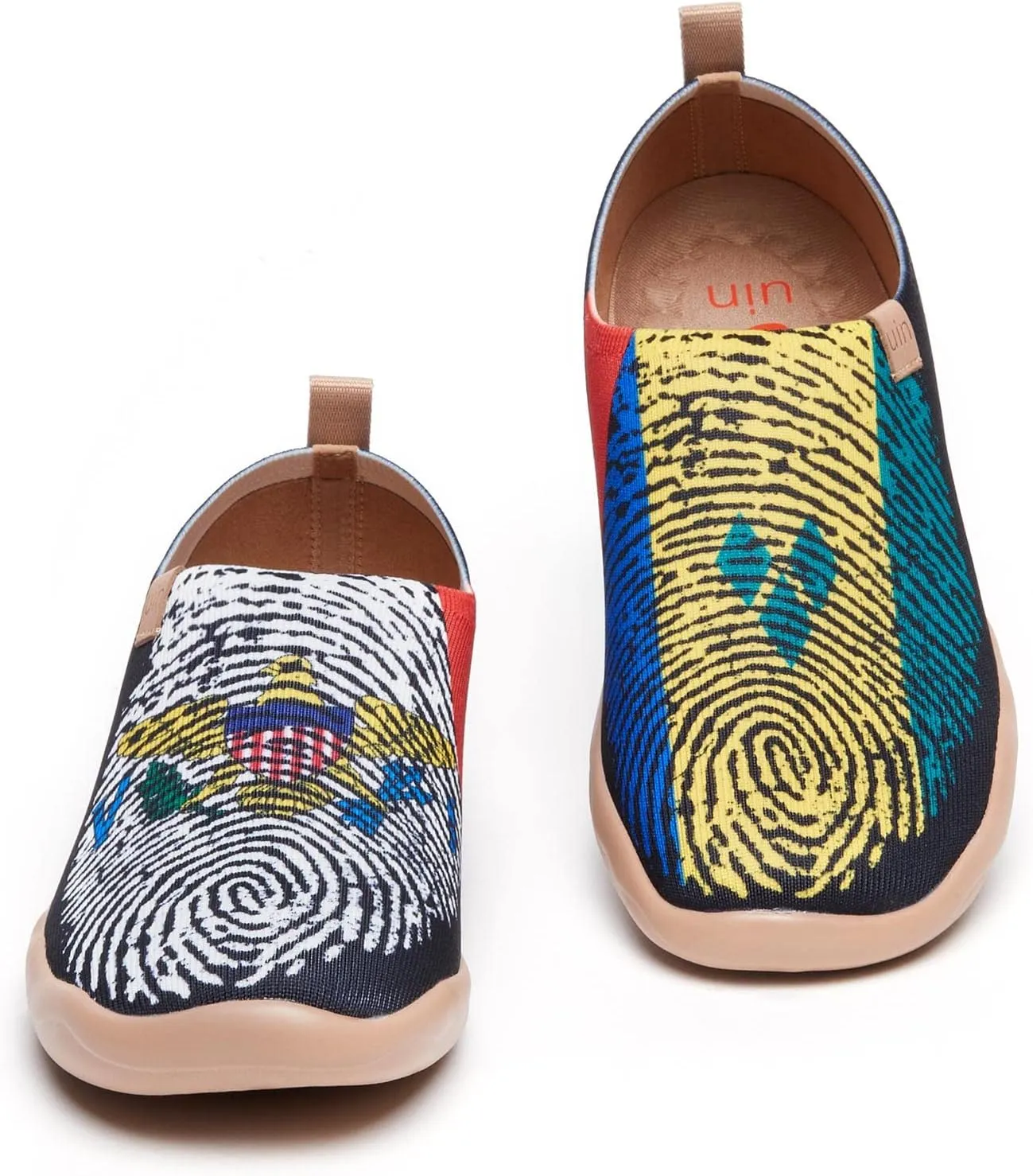 UIN Women's Art Painted Travel Shoes Slip On Casual Knit Loafers Lightweight Comfort Fashion Sneaker Constellation Toledo Ⅰ