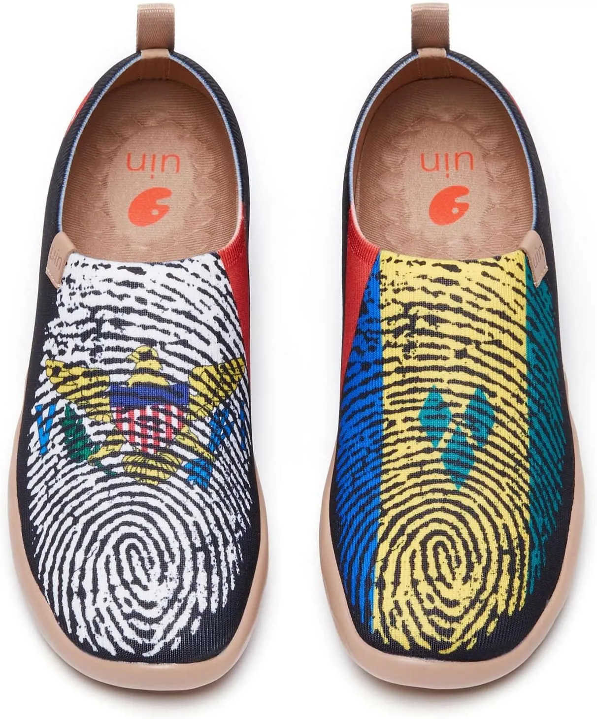 UIN Women's Art Painted Travel Shoes Slip On Casual Knit Loafers Lightweight Comfort Fashion Sneaker Constellation Toledo Ⅰ