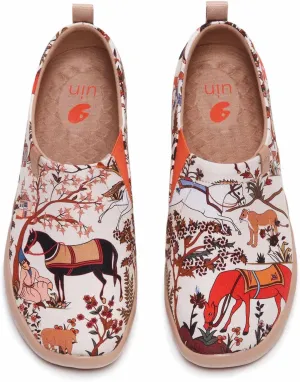 UIN Women's Walking Travel Shoes Slip On Canvas Casual Loafers Lightweight Comfort Fashion Sneaker Horses in Tang Dynasty (6)