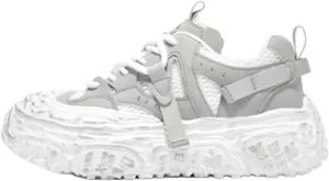 Unisex Chunky Platform Sneakers, Futuristic Techwear Dad Shoes, Y2K Fashion Outdoor Streetwear, Breathable Non Slip