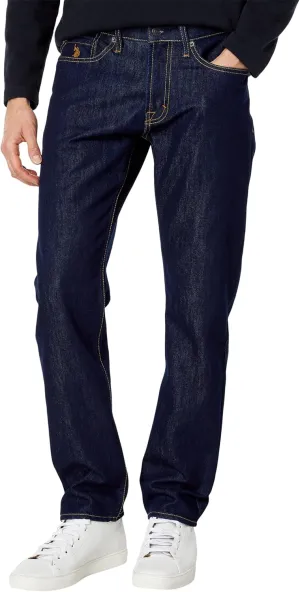 U.S. POLO ASSN. (3008 Stretch Slim Straight Five-Pocket Denim Jeans - Jeans for Women - Zip Fly Button