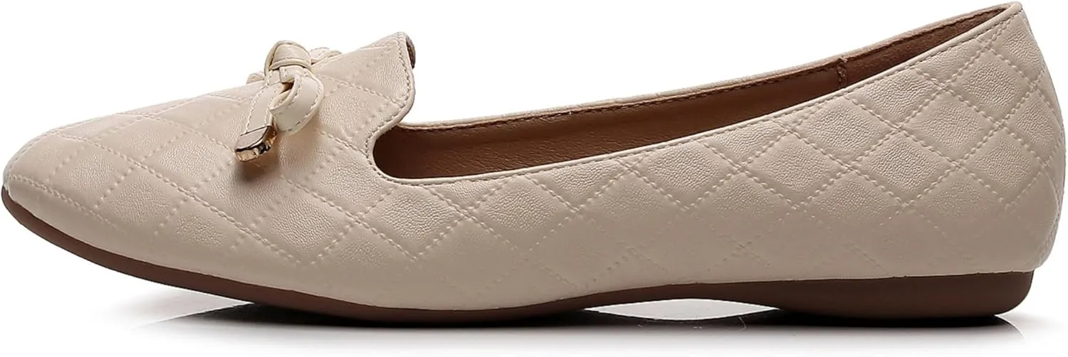 VenusCelia Women's Serenity Bow Flat Shoe