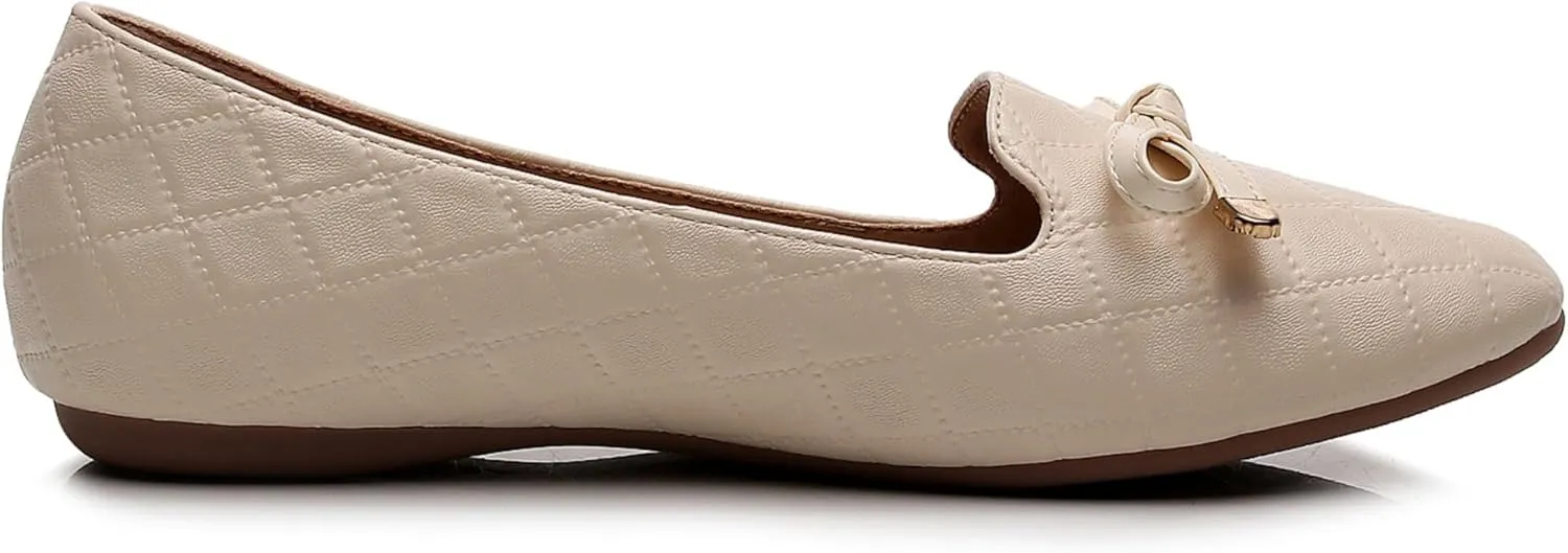 VenusCelia Women's Serenity Bow Flat Shoe