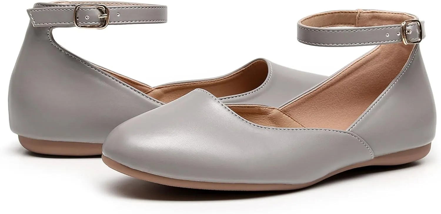 VenusCelia Women's Serenity Strap Flats Shoe