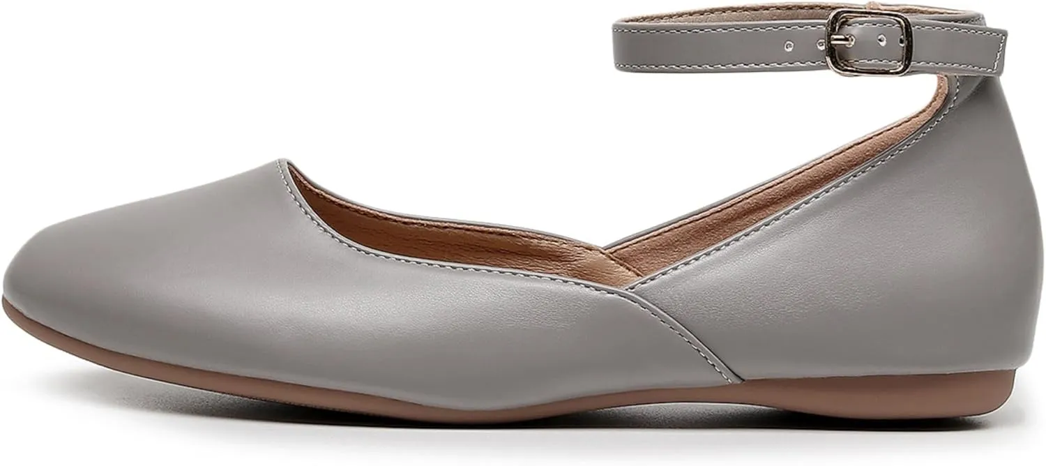 VenusCelia Women's Serenity Strap Flats Shoe