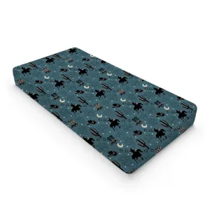 Vintage Western Cowboy Baby Changing Pad Covers Cowboy Horse Boots Hat Cactus Moon Diaper Changing Table Sheets for Boy Wild Plants Soft Breathable Stretch Fitted Nursery Changing Table Mat 32''x16''