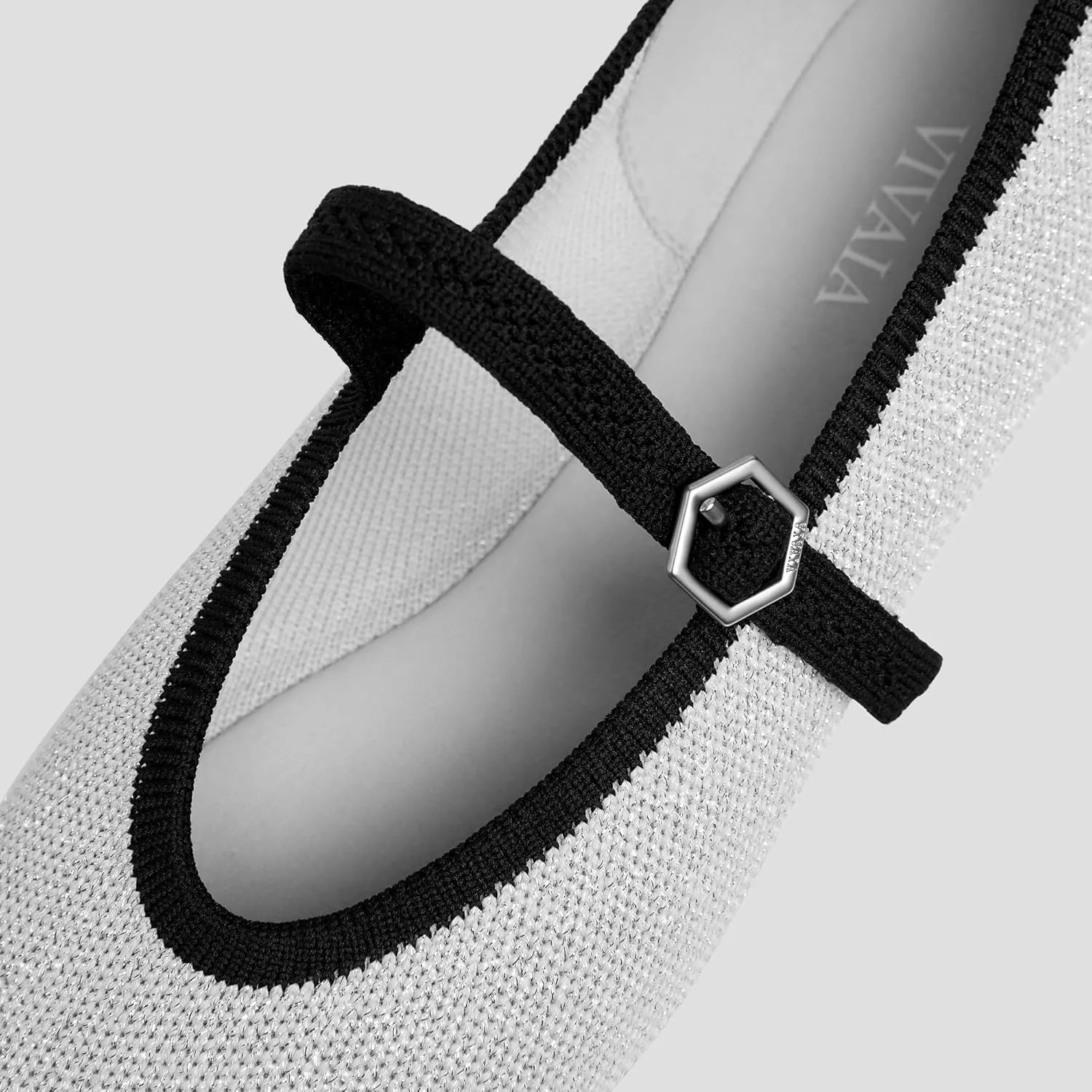 VIVAIA Nelly Almond-Toe Mary-Jane Adapatall Women's Casual Flats Slip on Comfortable Shoes