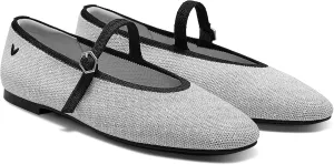 VIVAIA Nelly Almond-Toe Mary-Jane Adapatall Women's Casual Flats Slip on Comfortable Shoes