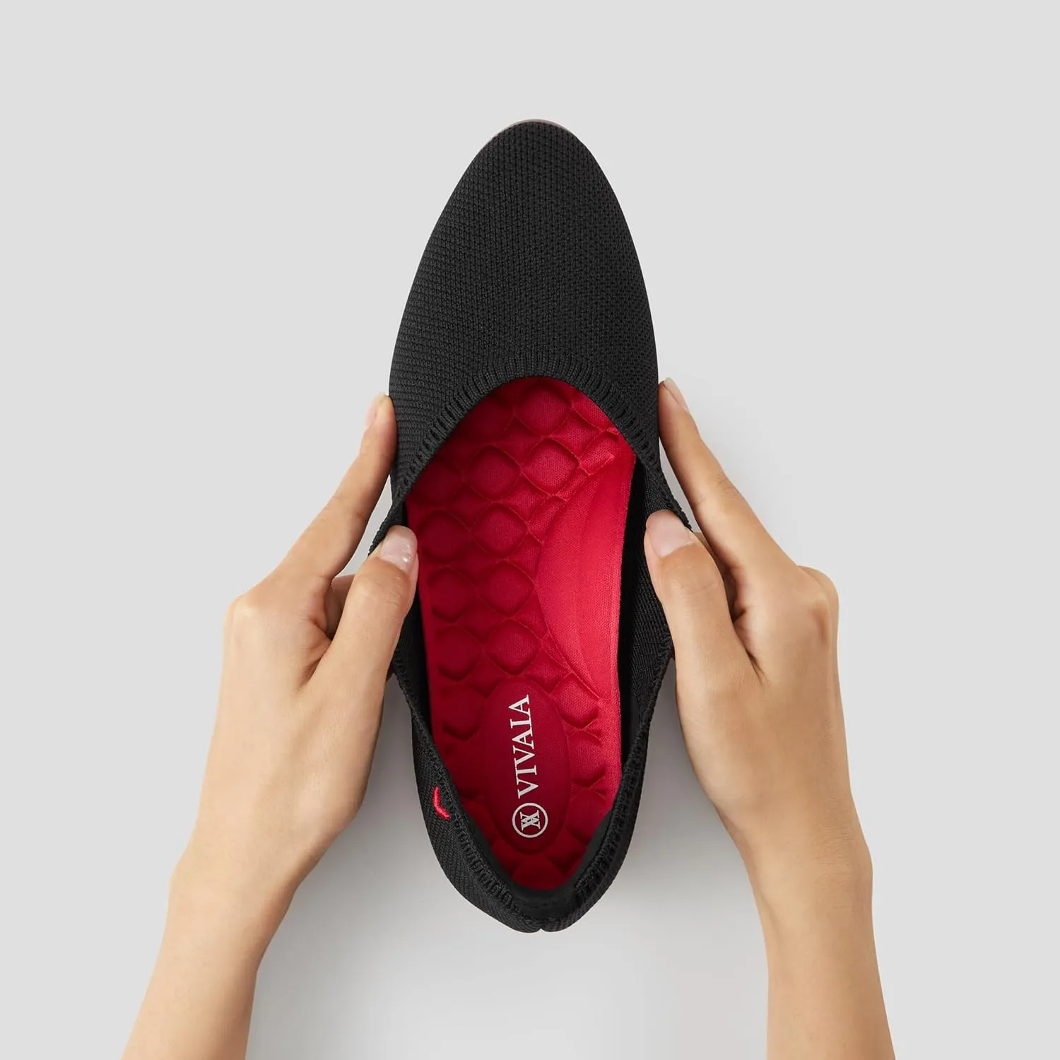 VIVAIA Tamia Walker Lightweight Almond Toe Flats for Women Slip On Washable Ballet Flats Shoes Comfortable Casual