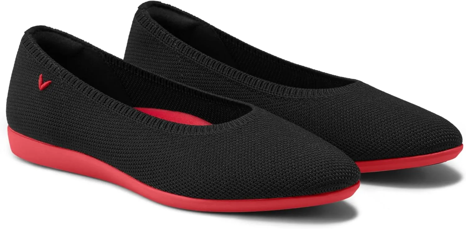 VIVAIA Tamia Walker Lightweight Almond Toe Flats for Women Slip On Washable Ballet Flats Shoes Comfortable Casual
