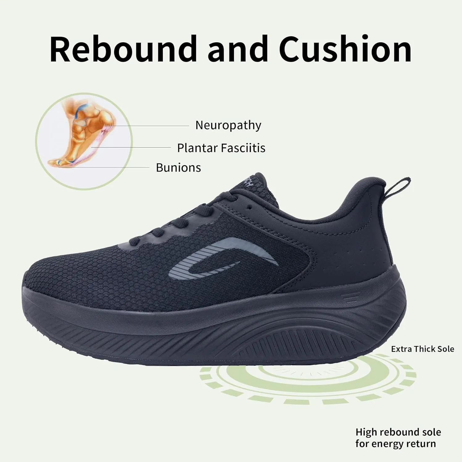 Wide Toe Box Shoes Women Arch Support Walking Shoes for Plantar FasciitisWide Width Orthotic Tennis Sneakers