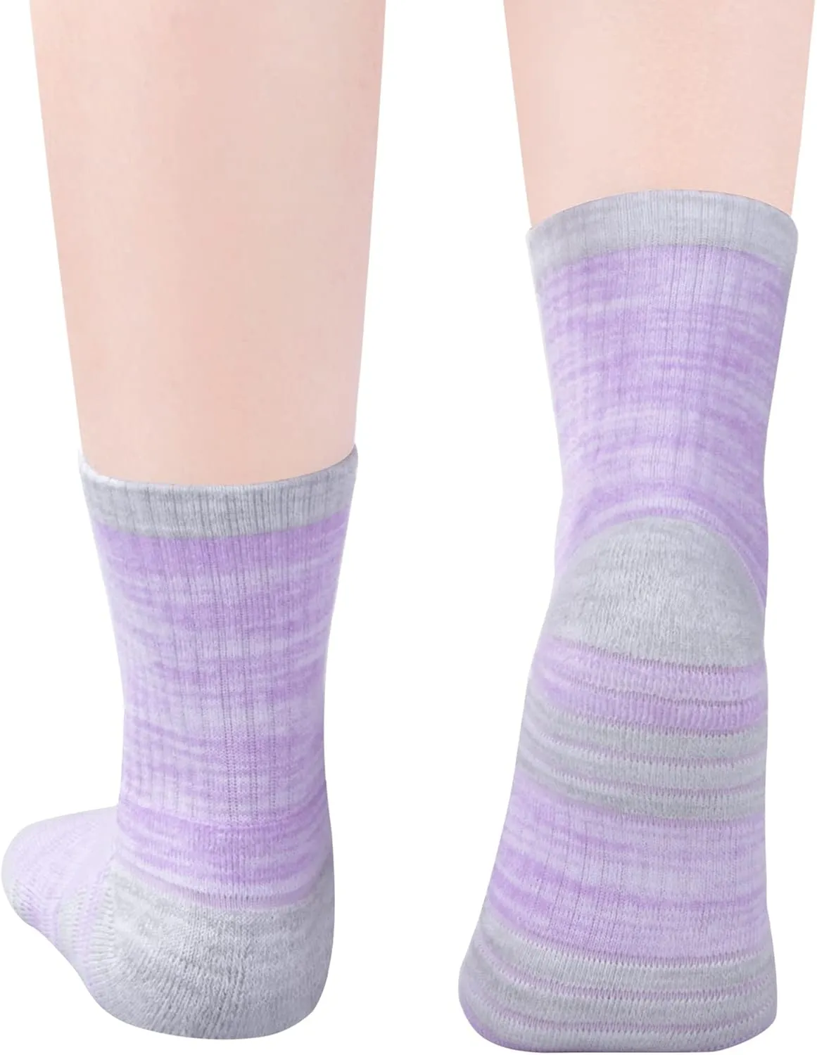 Womens Cushioned Outdoor Hiking Socks For Women, Moisture Wicking Cotton Everyday Work Casual Athletic Crew Socks