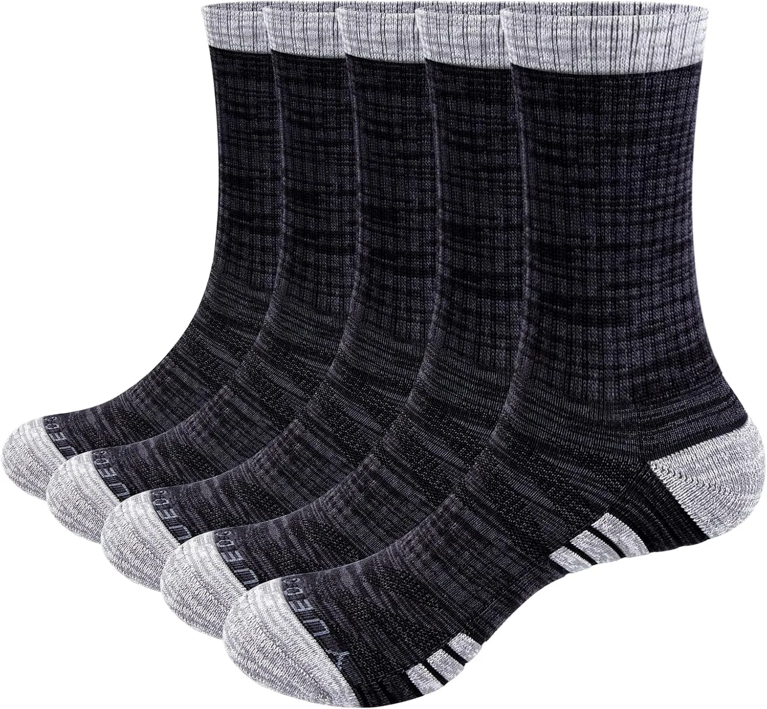 Womens Cushioned Outdoor Hiking Socks For Women, Moisture Wicking Cotton Everyday Work Casual Athletic Crew Socks