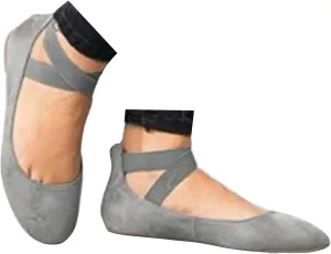 Women's Fashion Elastic Ankle Straps Flats Shoes,Dressy Crisscross Strap Ballerina Flats,Closed Point Toe Slip On Flat Shoes