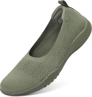 Women's Flats Slip On Go Walk Shoes for Women Comfortable Walking Sneakers Knit Low Wedge Dressy Ballet Shoes Zapatos para Mujer