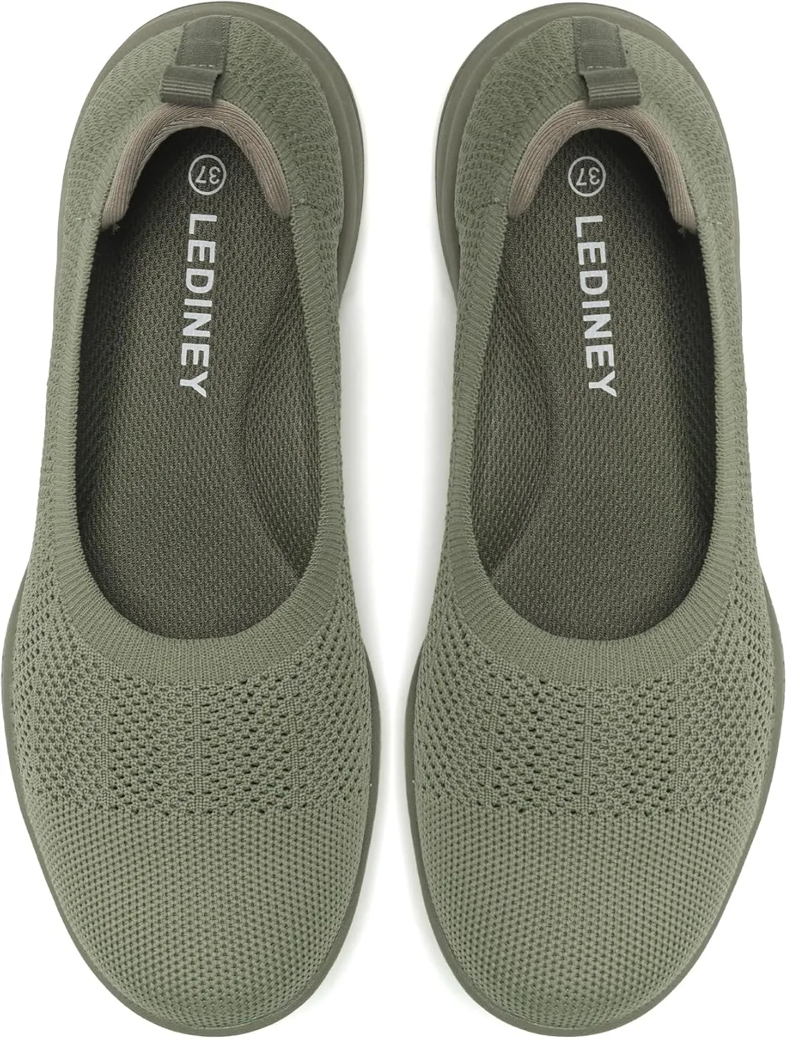 Women's Flats Slip On Go Walk Shoes for Women Comfortable Walking Sneakers Knit Low Wedge Dressy Ballet Shoes Zapatos para Mujer