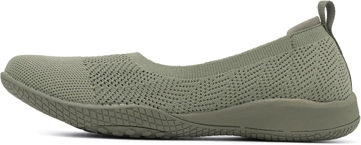Women's Flats Slip On Go Walk Shoes for Women Comfortable Walking Sneakers Knit Low Wedge Dressy Ballet Shoes Zapatos para Mujer