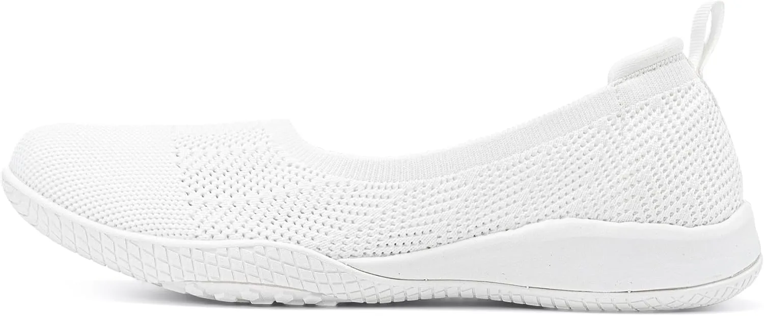 Women's Flats Slip On Go Walk Shoes for Women Comfortable Walking Sneakers Knit Low Wedge Dressy Ballet Shoes Zapatos para Mujer