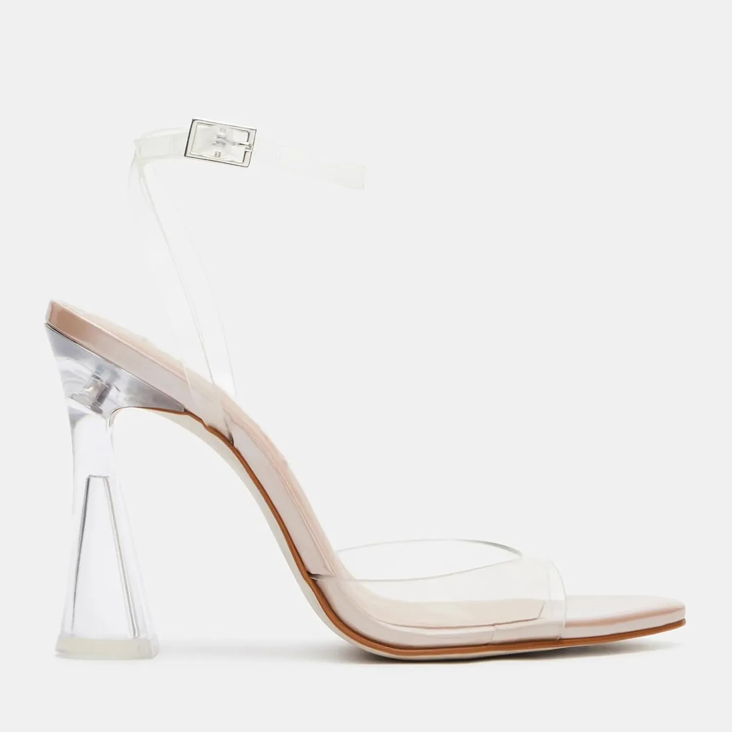 Womens Heeled Sandals Ankle Strap Pointed Toe Sandals Summer Dress Party Shoes