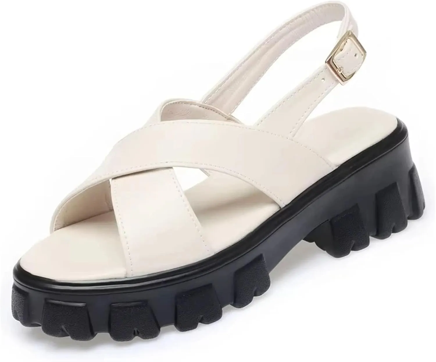 Women's Roman Leather Sandals - Platform Summer Fashion Girl Shoes
