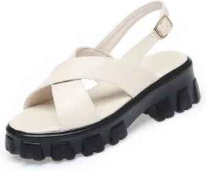 Women's Roman Leather Sandals - Platform Summer Fashion Girl Shoes