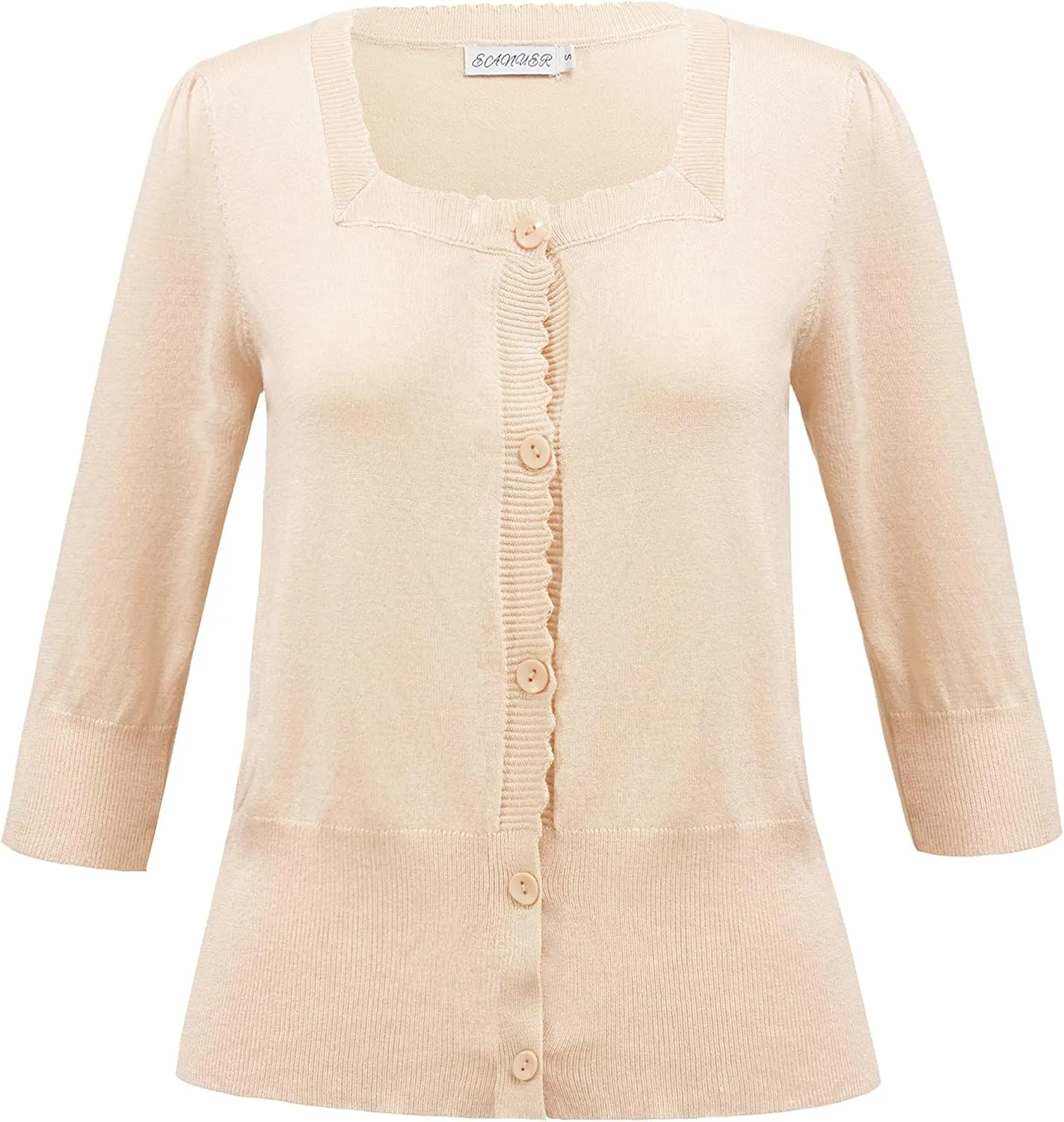 Women's Short Sleeve Cropped Cardigan Button Down Sweater Lightweight Knit Shrugs