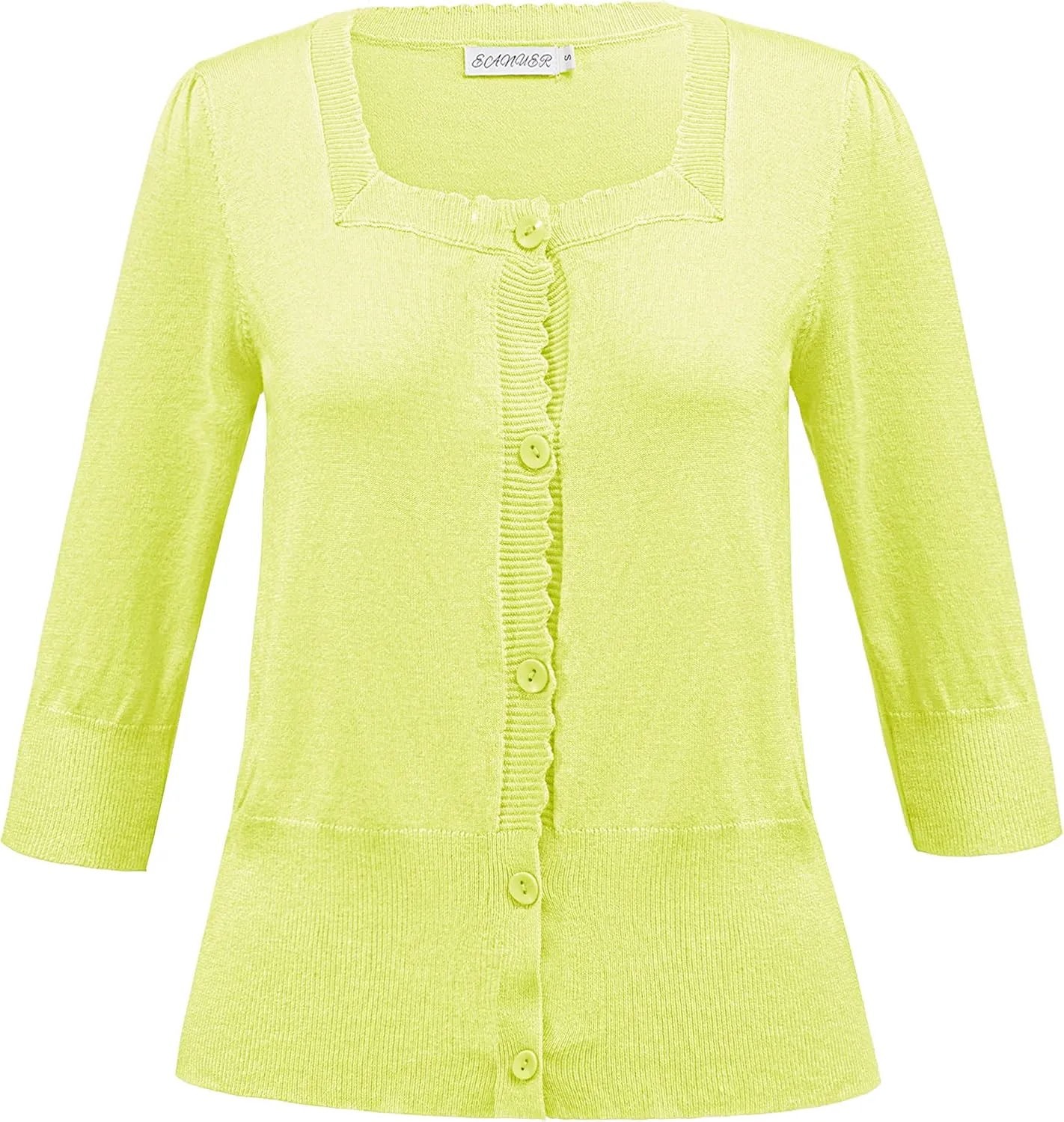 Women's Short Sleeve Cropped Cardigan Button Down Sweater Lightweight Knit Shrugs