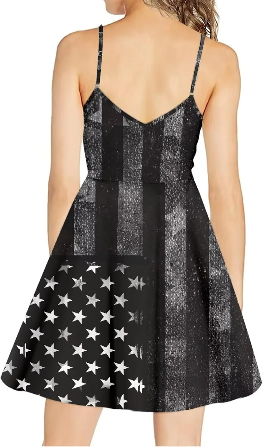 Womens Summer Casual Swing Tank Dresses, Beachwear Sleeveless Dresses for Girls