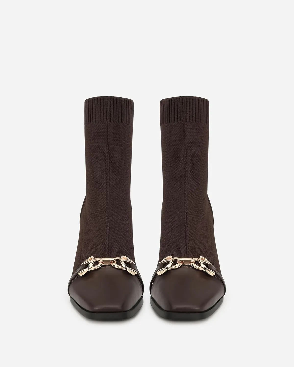 Women's Vintage Ankle Boots with Chain Detail, Classic Style