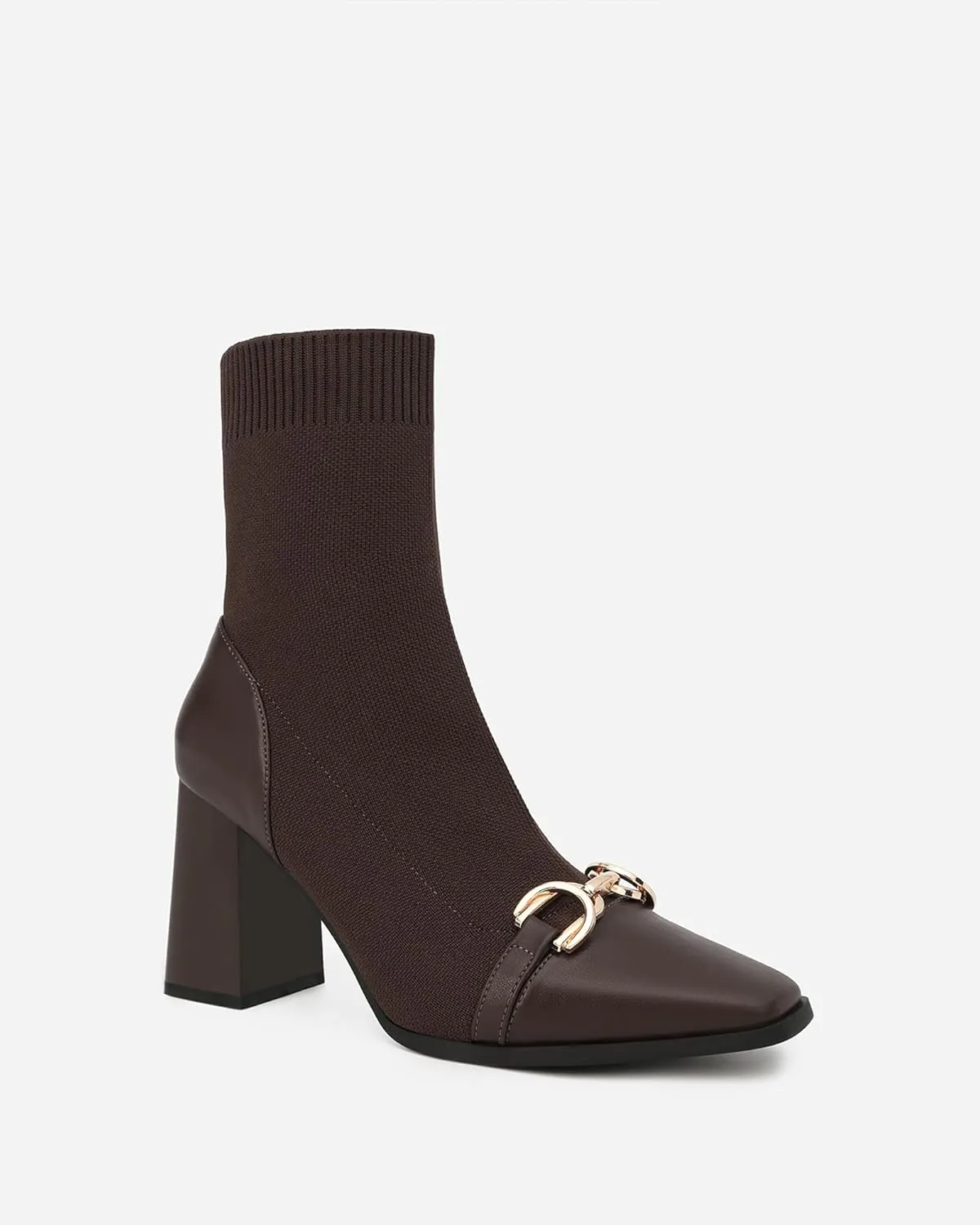 Women's Vintage Ankle Boots with Chain Detail, Classic Style