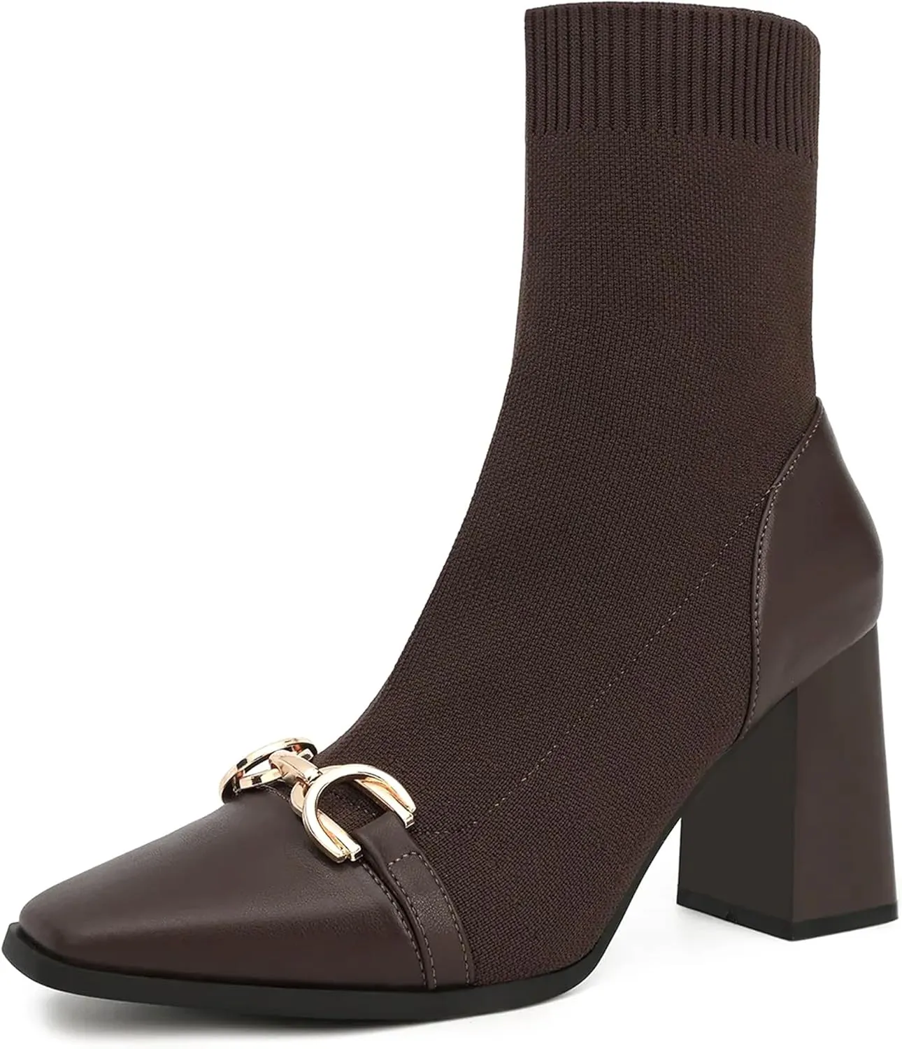 Women's Vintage Ankle Boots with Chain Detail, Classic Style