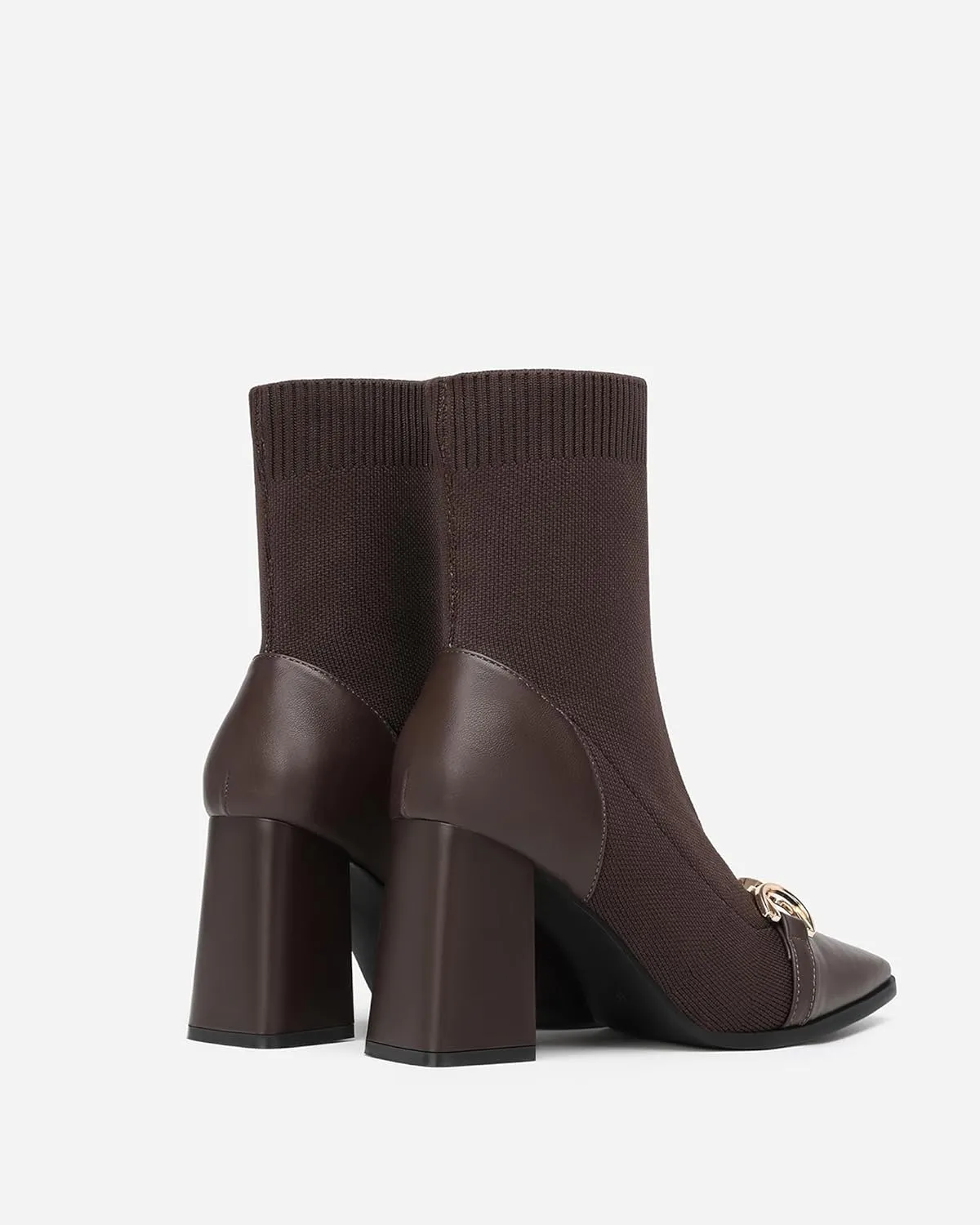 Women's Vintage Ankle Boots with Chain Detail, Classic Style