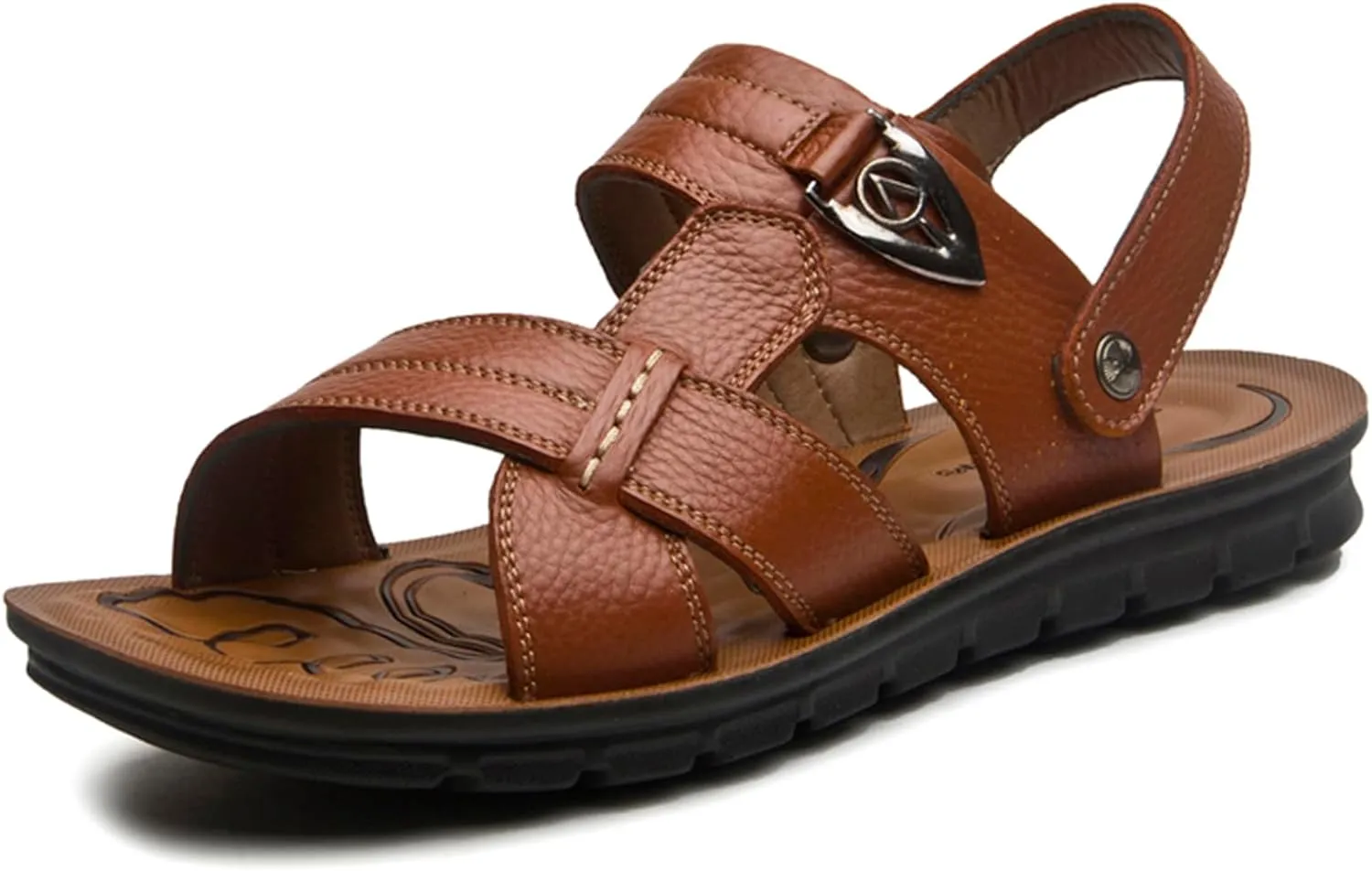 WUIWUIYU Mens' Big Boys' Casual Sandals Open Toe Summer Flats Water Beach Slippers Stream-Treakking Shoes