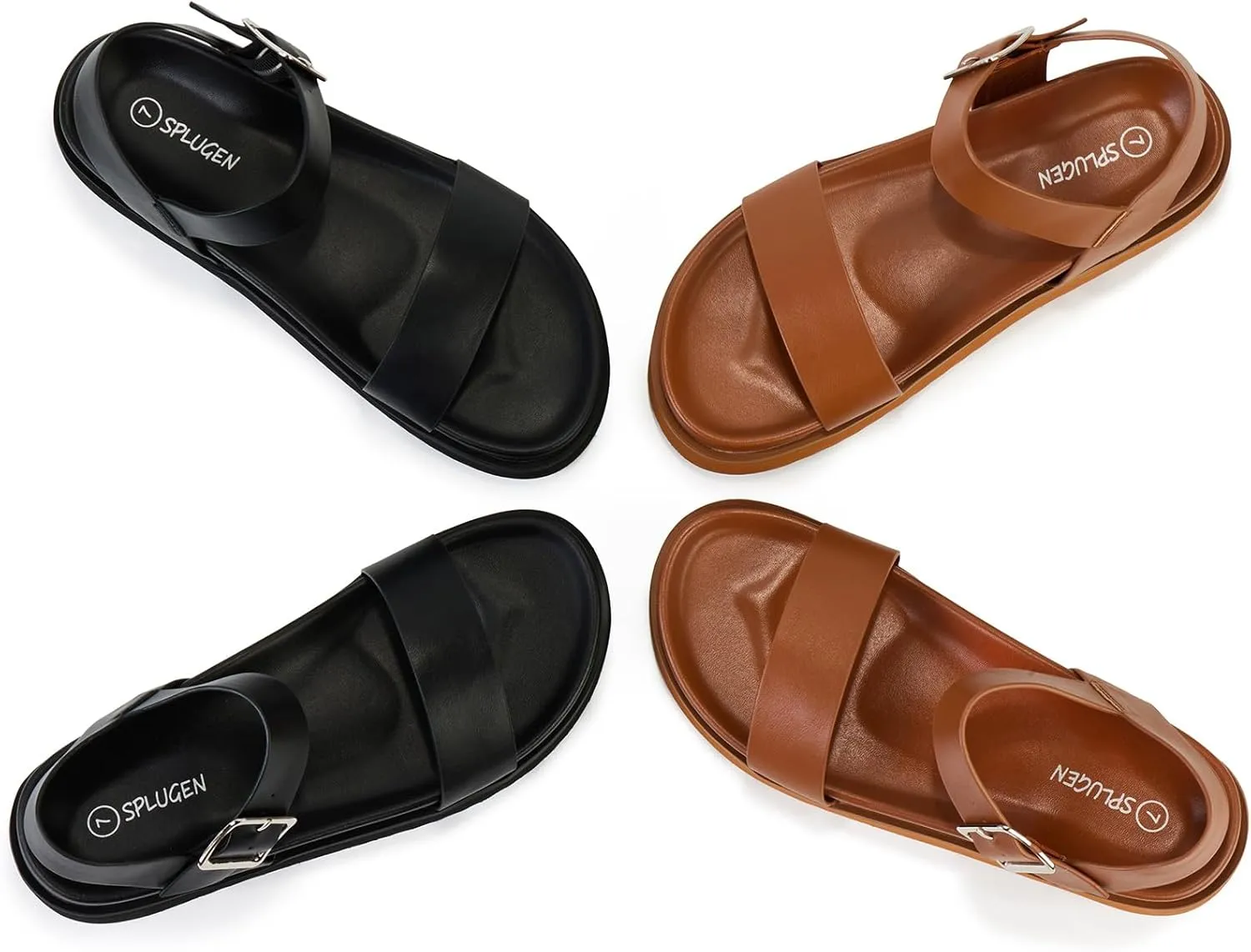 Yavero Womens Platform Sandals Open Toe Summer Sandals Low Wedge Sandals