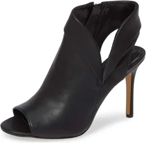 YDN Women Chic Peep Toe Stiletto High Heel Short Booties Cutout Slingback Side Zippers Walking Shoes