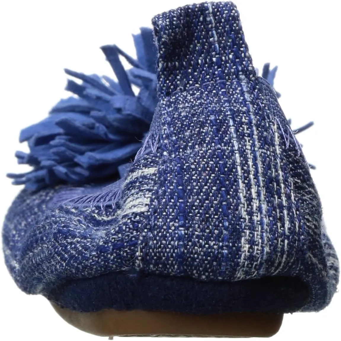 Yosi Samra Unisex-Child Sammie Denim with Suede Pompom-K