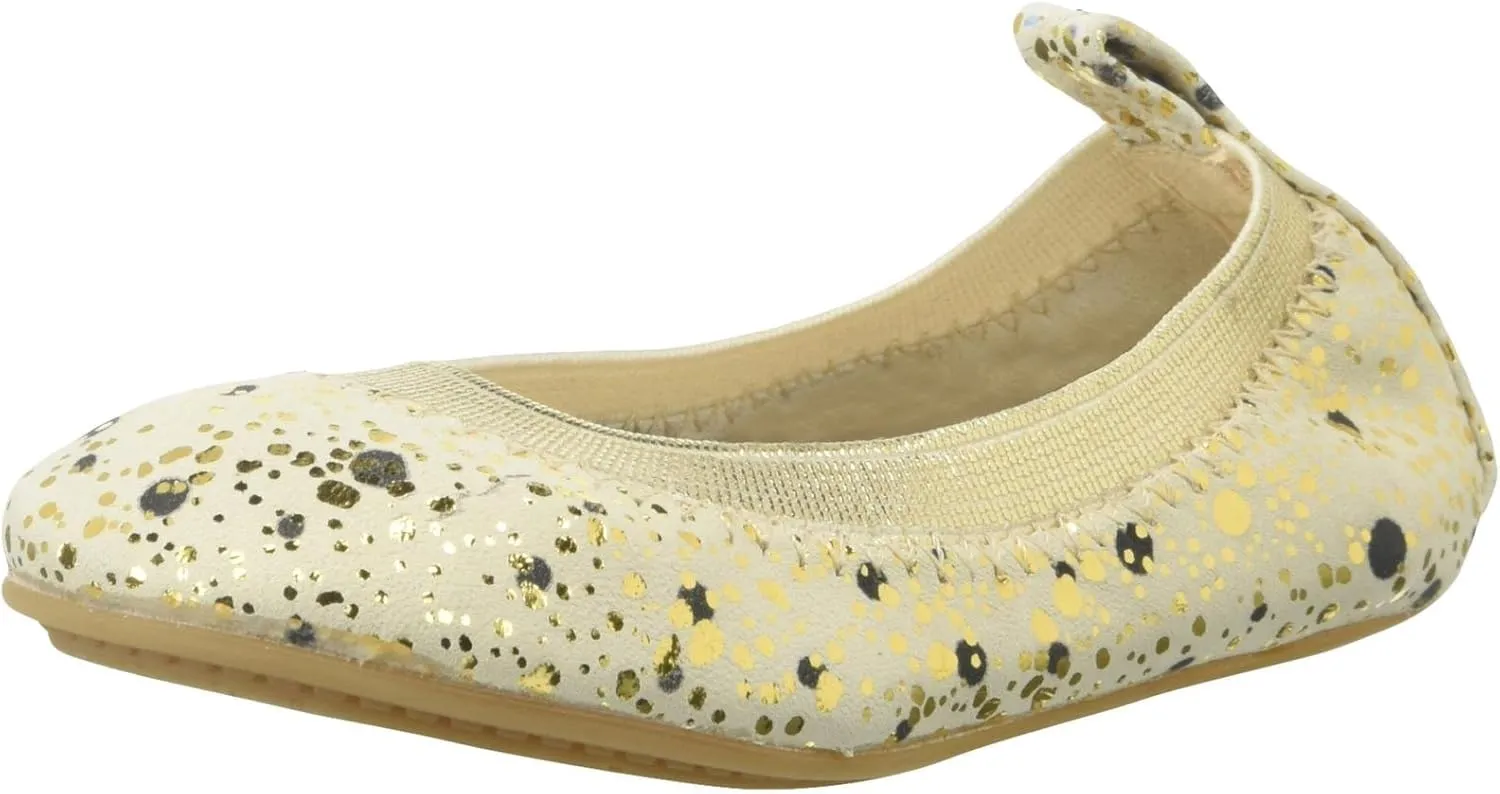 Yosi Samra Unisex-Child Sammie Paint Dripped Leather-K