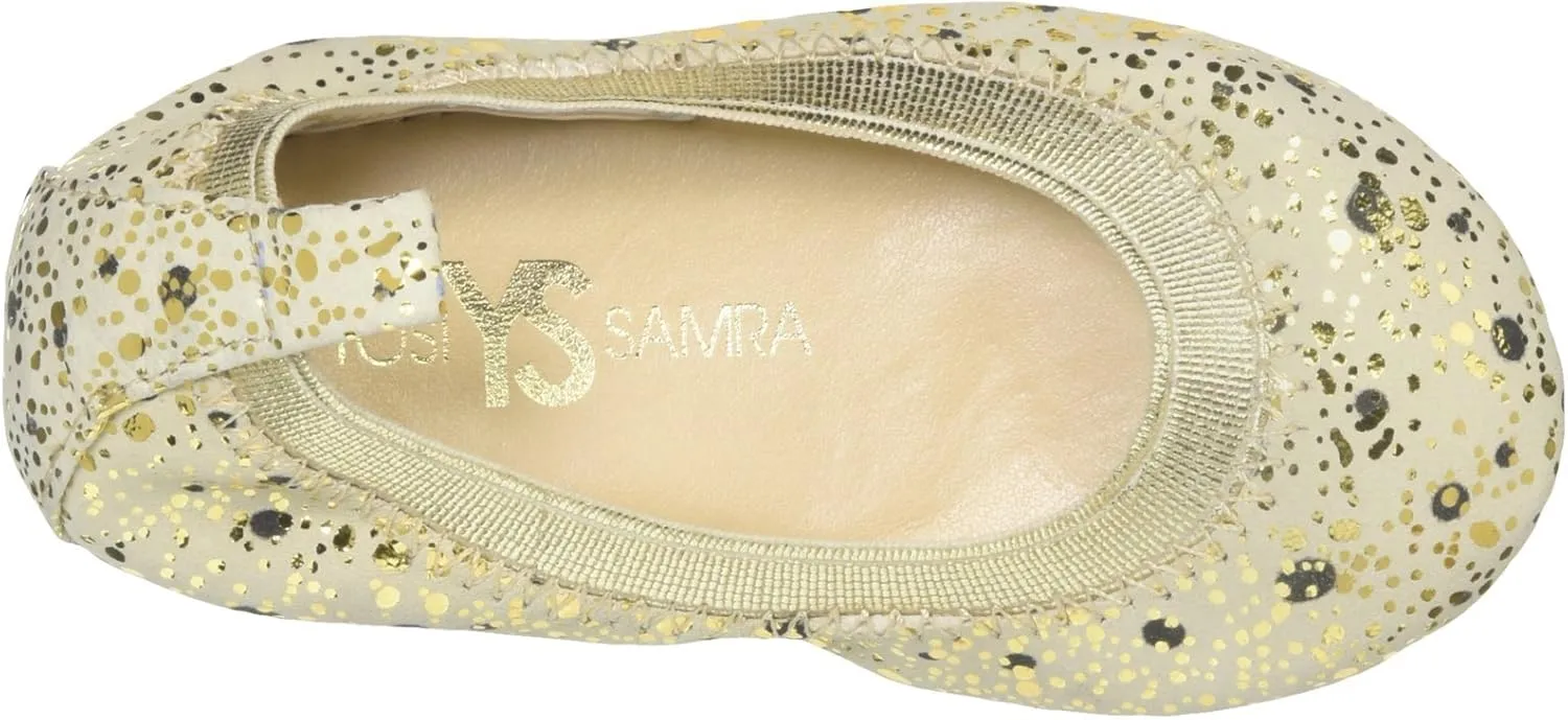 Yosi Samra Unisex-Child Sammie Paint Dripped Leather-K